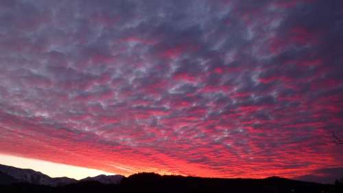 Afterglow Abendstimmung Evening Sky Sunset Lighting