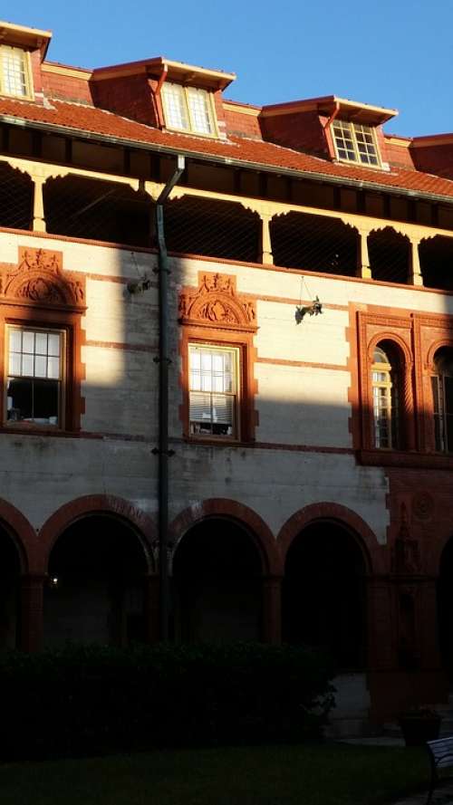 Afternoon Sun Shadows St Augustine Travel Orange