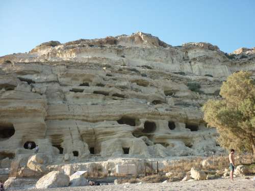 Agia Galini Crete Greece Caves