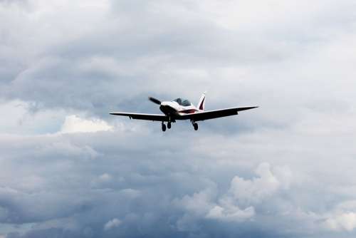 Aircraft Cloud Sky Flight Aviation Wing Blue
