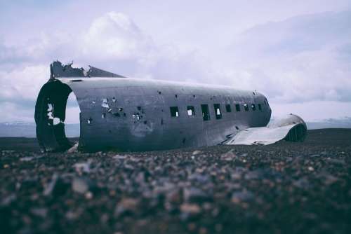 Airplane Wreck Wreckage Damaged Aircraft Plane