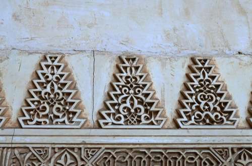 Alhambra Granada Andalusia Spain Motive Decoration