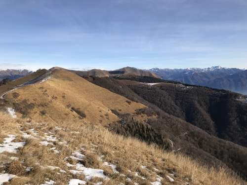 Alpine Route Alps Alpine Adventure Walk Sky Tops