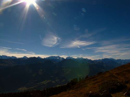 Alps Mountains Switzerland Mountain Light