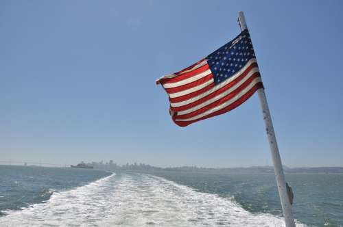American Flag Cruise Flag American Ship Boat