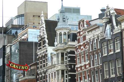 Amsterdam Houses Casino City Holland Architecture