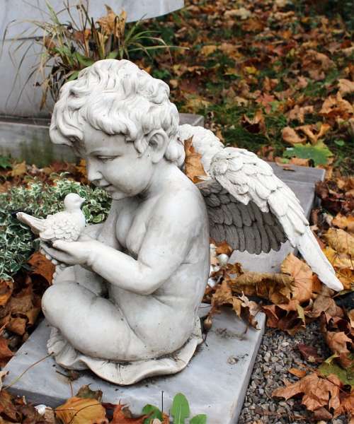 Angel Cemetery Sculpture Figure Old Cemetery