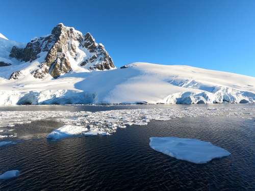 Antarctica Mountain Snow Landscape Scenic Polar