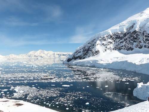 Antarctica Landscape Arctic Ocean Mountains Scenic