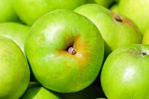 Apple Fruit Fruits Green Vitamins