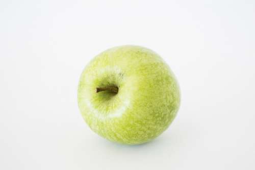Apple Isolated Green White Fruit Food Healthy