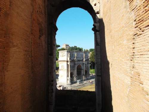 Arch Of Constantine Rome Colosseum Capital