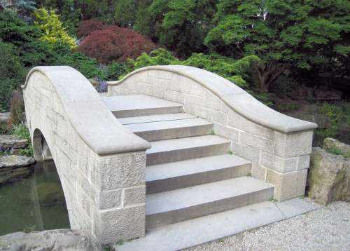 Arched Stone Bridge Japanese Gardens Niagara Falls