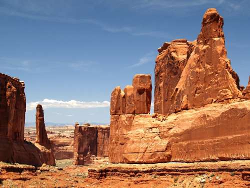 Arches National Park Utah Usa Rocks Landscape