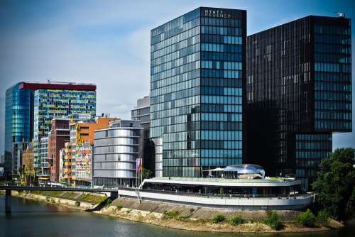 Architecture Media Harbour Düsseldorf Building