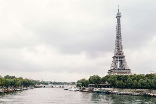 Architecture Eiffel Tower Paris River Seine City