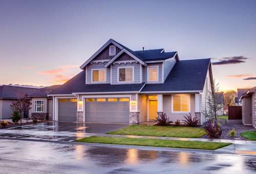 Architecture Building Driveway Garage Home House