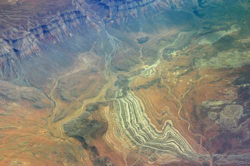 Arizona Aerial Photo Usa Erosion Nature Rock