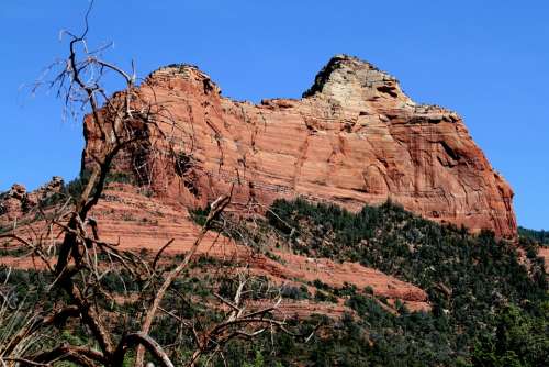 Arizona Sedona Red Rock Landscape Scenic Nature