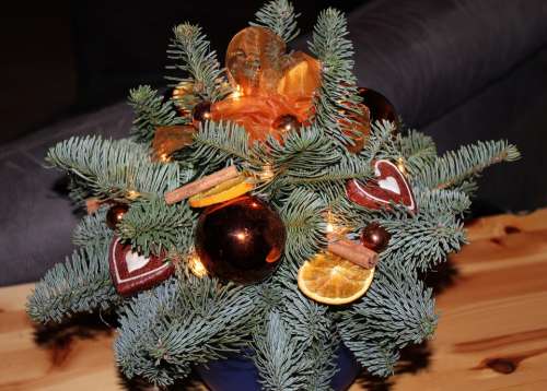 Arrangement Christmas Advent Christmas Balls