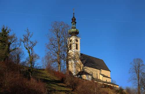 Attersee Salzkammergut Lake Austria Alpine Church