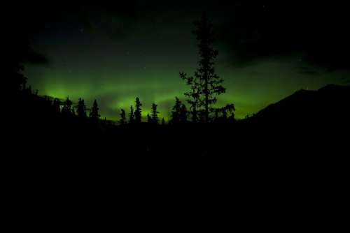 Aurora Borealis Northern Lights Sky Night Landscape