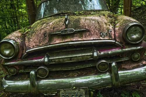 Auto Car Cemetery Oldtimer Old Rust