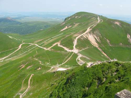 Auvergne France Landscape Volcanoes