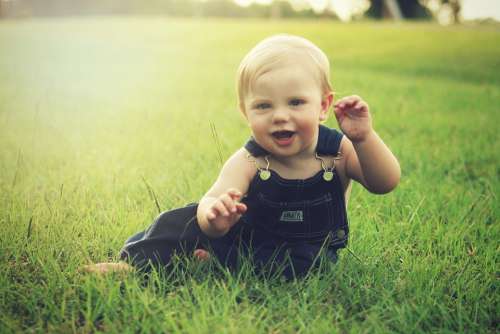 Baby Boy Smiling Kid Infant Happy Cute Son