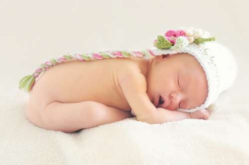 Baby Baby Girl Sleeping Baby Cute Newborn Naked