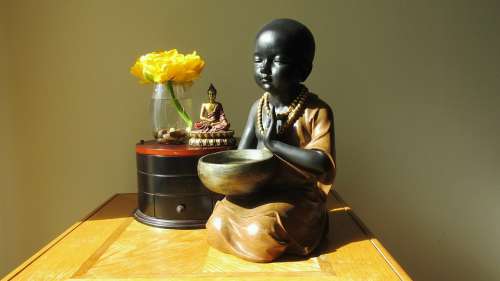 Baby Monk Meditation Home Buddhism Spiritual