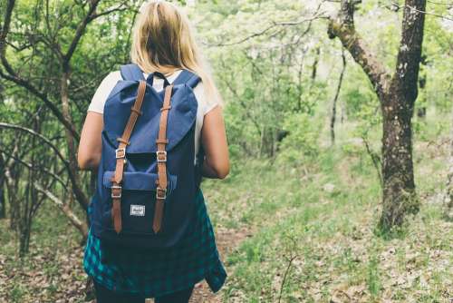 Backpack Bag Woman Girl Female Forest Lady