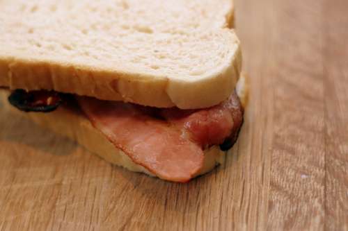 Bacon Sandwich Bread Snack Food Meat Lunch