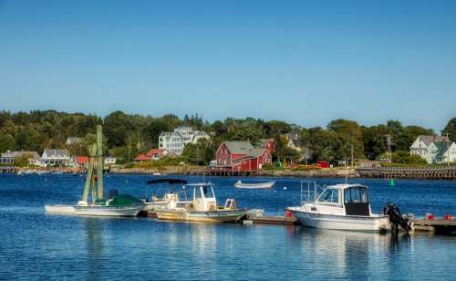 Bailey Island Maine Boats Ships Sailboats Bay