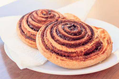 Baking Pastries Puff Pastry Spiral Tasty Morning