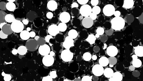 Balls Black And White Abstract Led Light Disco