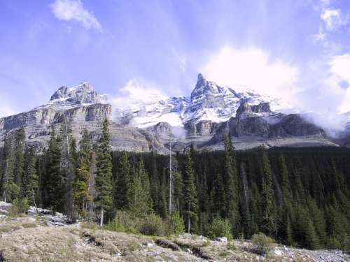 Banff Mountain Canada Landscape Park Nature