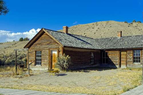 Bannack Abandoned House Ghost Town Montana Historic