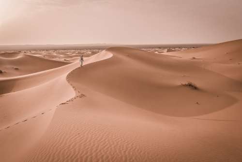 Barren Desert Dune Hot Landscape Nature Sand