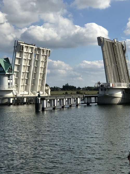 Bascule Bridge Schlei Transport System Bridge Water