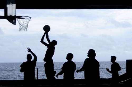 Basketball Team Play Scoring Sports Ball