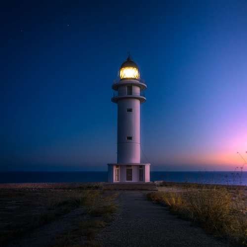 Beach Lighthouse Coast Light Ocean Sea Seashore