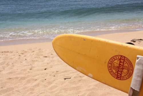 Beach Surfboard Holiday Sand