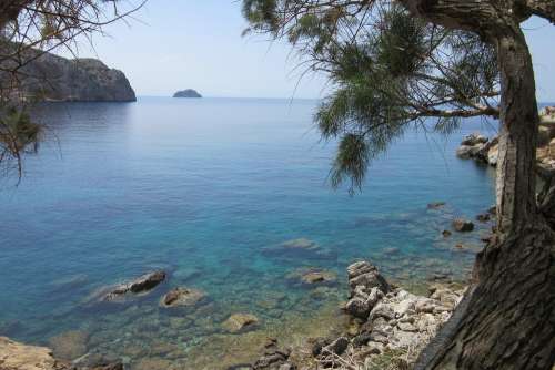 Beach Sea Holiday Seascape Landscape Greece