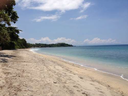 Beach Summer Nature Landscape Lombok Indonesia
