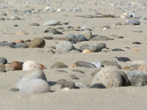 Beach Stones Sea Landscape Nature Costa Sand