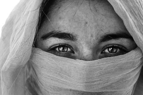 Beautiful Woman Headscarf Arabic Veiled Islam
