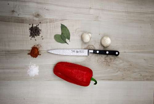 Bell Pepper Board Cooking Food Freshness Garlic