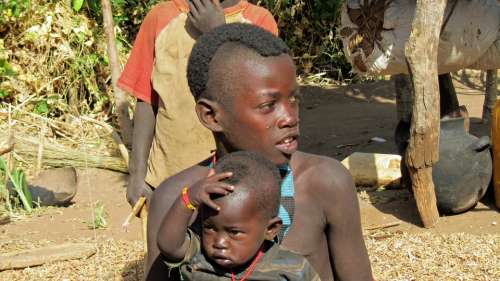 Benna Ethiopia Tribe Children Boy Farm