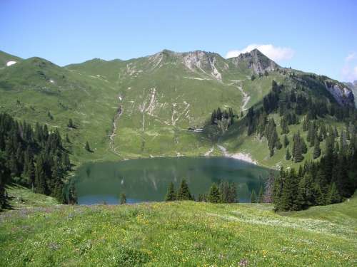 Bergsee Oberland Switzerland Alpine Mountain Lake